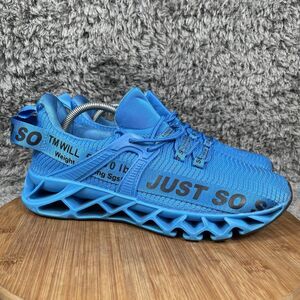 Just So So Sneakers Blue Non-Slip Fashion Running Athletic Sport Shoes EU 43